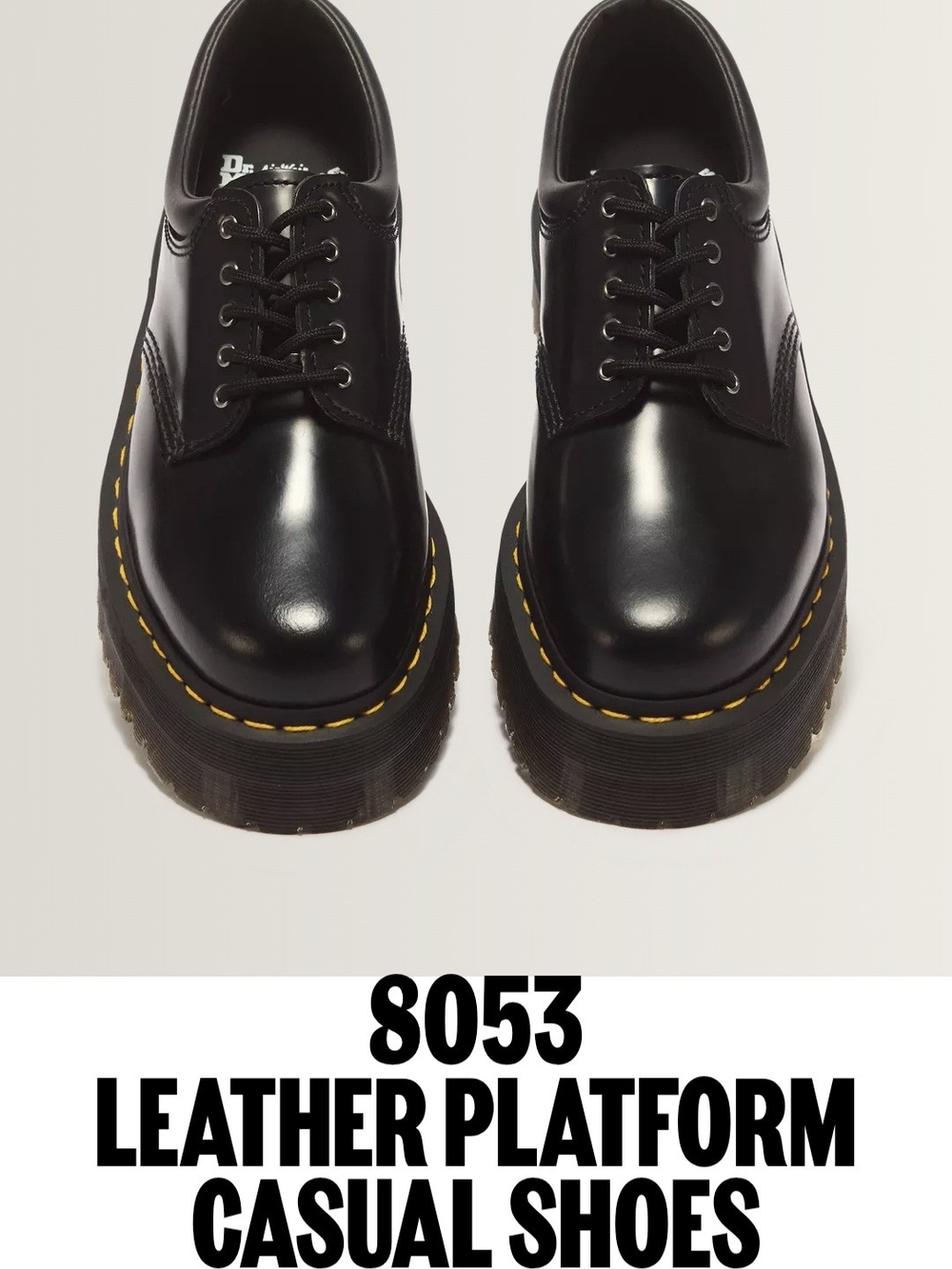 NWOT Dr. Martens 8053 Leather Platform Oxfords